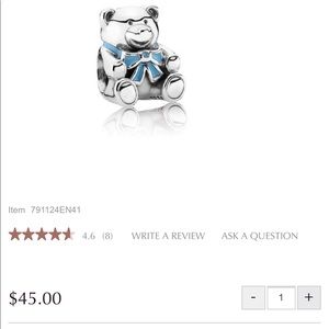 Pandora baby blue charm